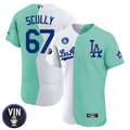 Los Angeles Vin Scully Patch Flex Base Jersey Collection