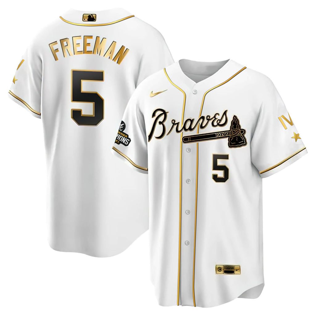 Atlanta 4x World Series White Gold Jersey Collection