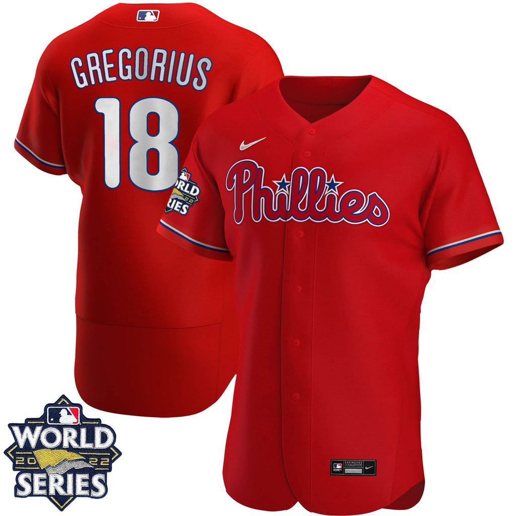 Men’s Philadelphia 2022 World Series Red Alternate Player Jersey