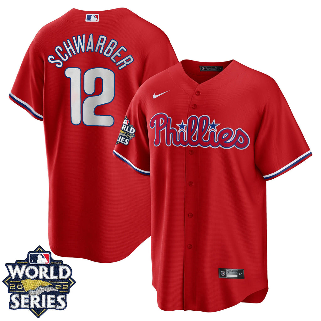 Men’s Philadelphia 2022 World Series Red Alternate Player Jersey