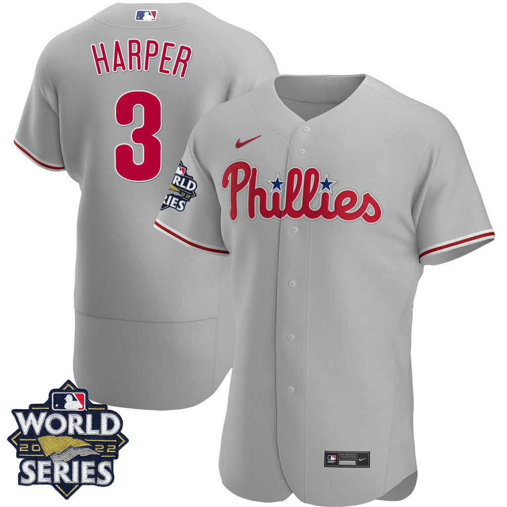 Men’s Philadelphia Gray Road 2022 World Series Jersey