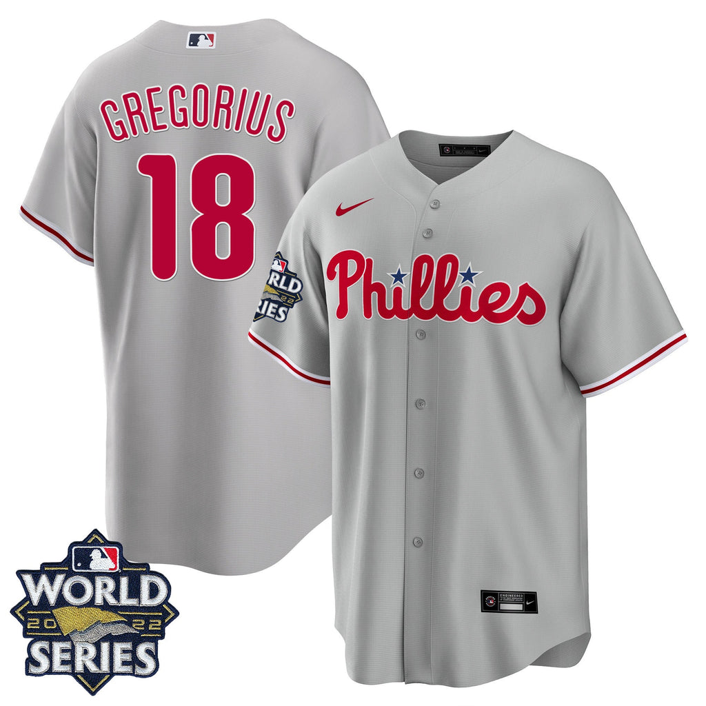 Men’s Philadelphia Gray Road 2022 World Series Jersey