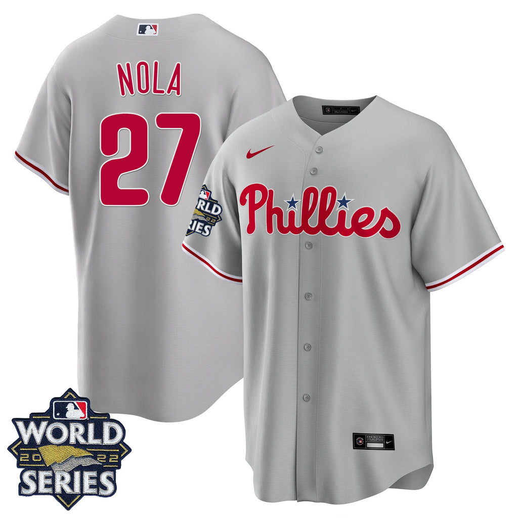 Men’s Philadelphia Gray Road 2022 World Series Jersey