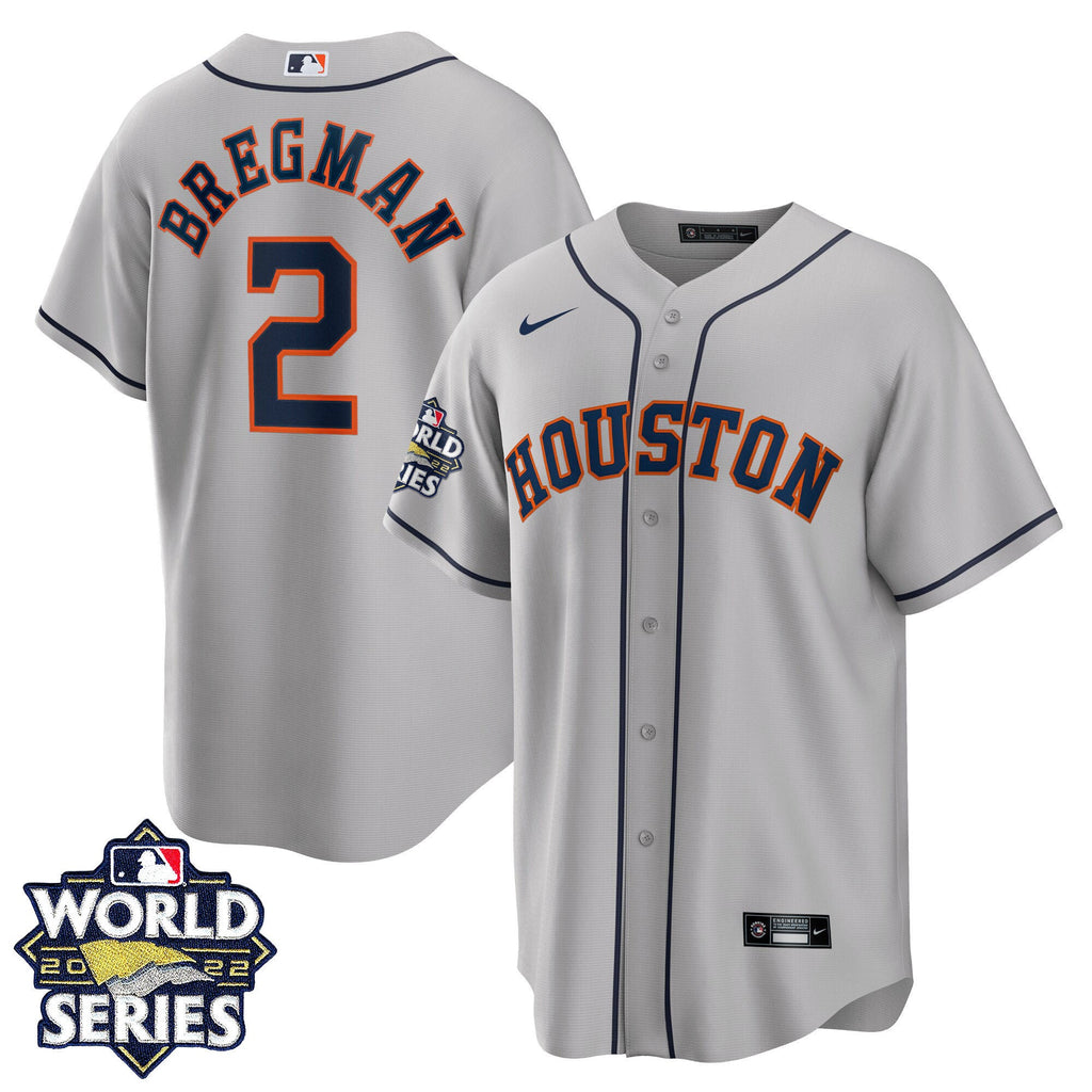 Men’s Houston 2022 World Series Gray Road Player Jersey