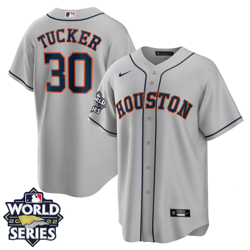 Men’s Houston 2022 World Series Gray Road Player Jersey