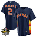 Men’s Houston Alternate Navy 2022 World Series Player Jersey