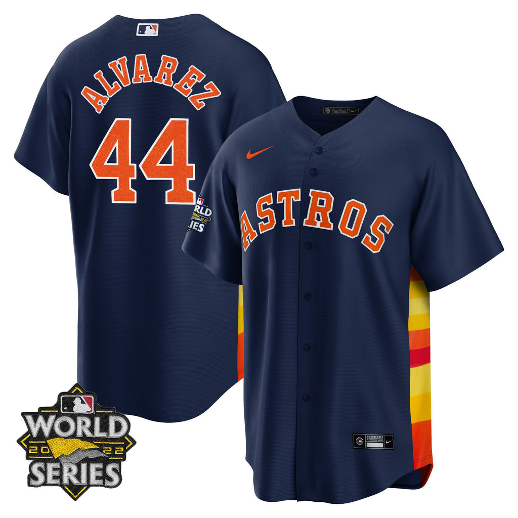 Men’s Houston Alternate Navy 2022 World Series Player Jersey