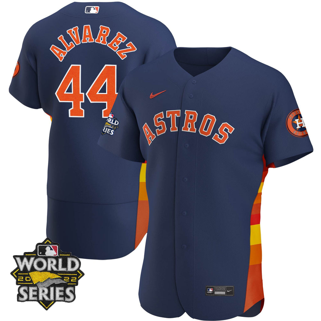 Men’s Houston Alternate Navy 2022 World Series Player Jersey