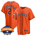 Men’s Houston Alternate 2022 World Series Champions Patch Limited Jersey