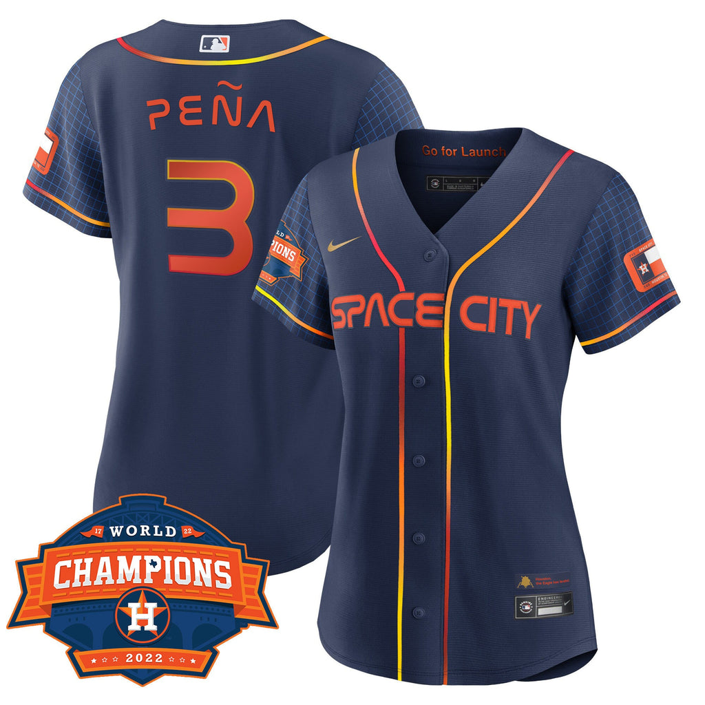 Women’s Houston 2022 World Series Champions Patch Limited Jersey