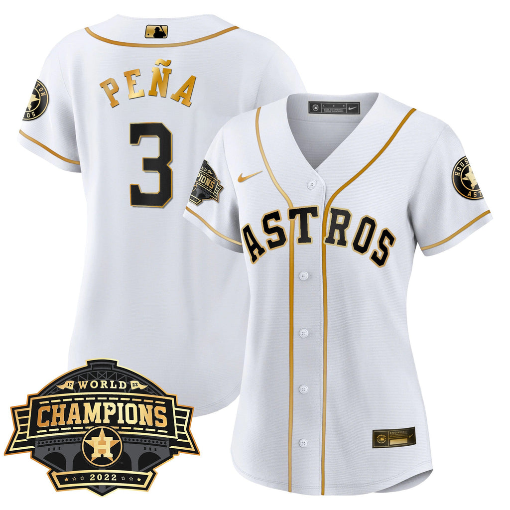 Women’s Houston 2022 World Series Champions Patch Limited Jersey