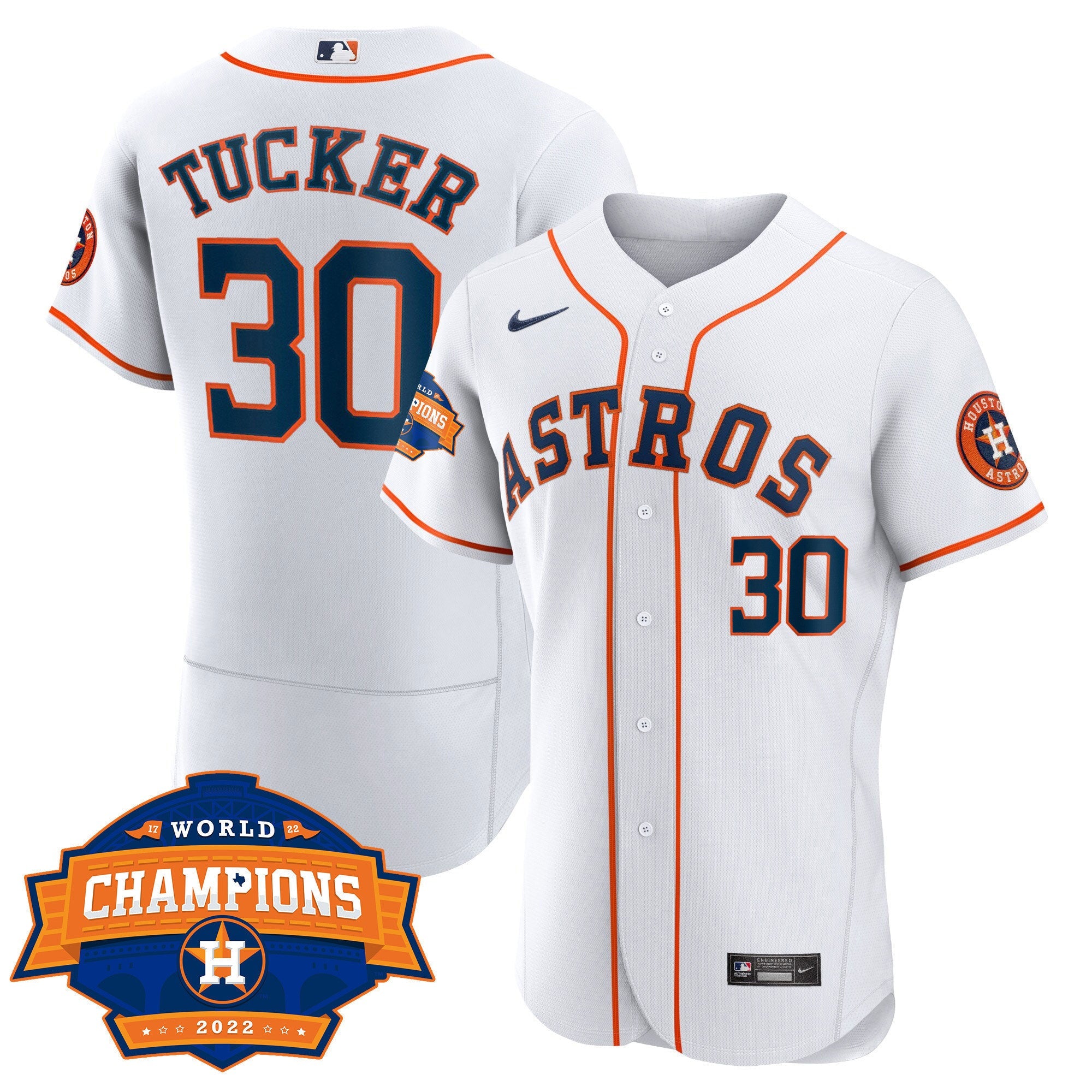Youth’s Houston 2022 World Series Champions Patch Limited Jersey