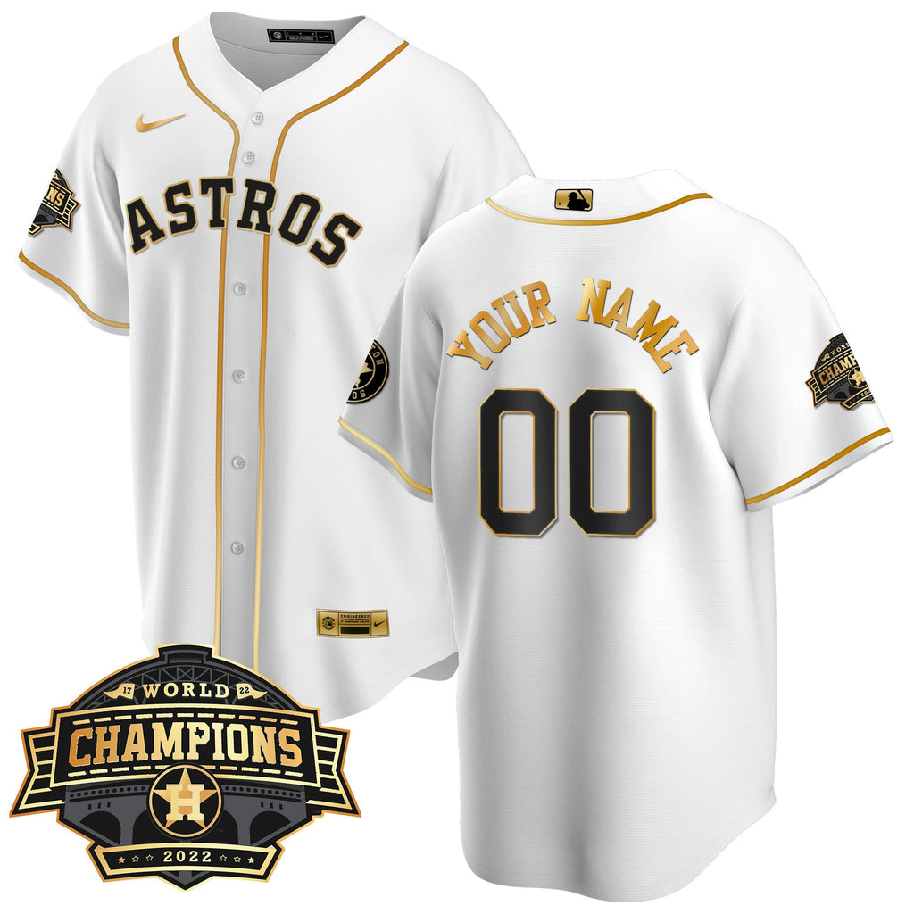 Houston 2022 Champions Limited Custom Name And Number Jersey
