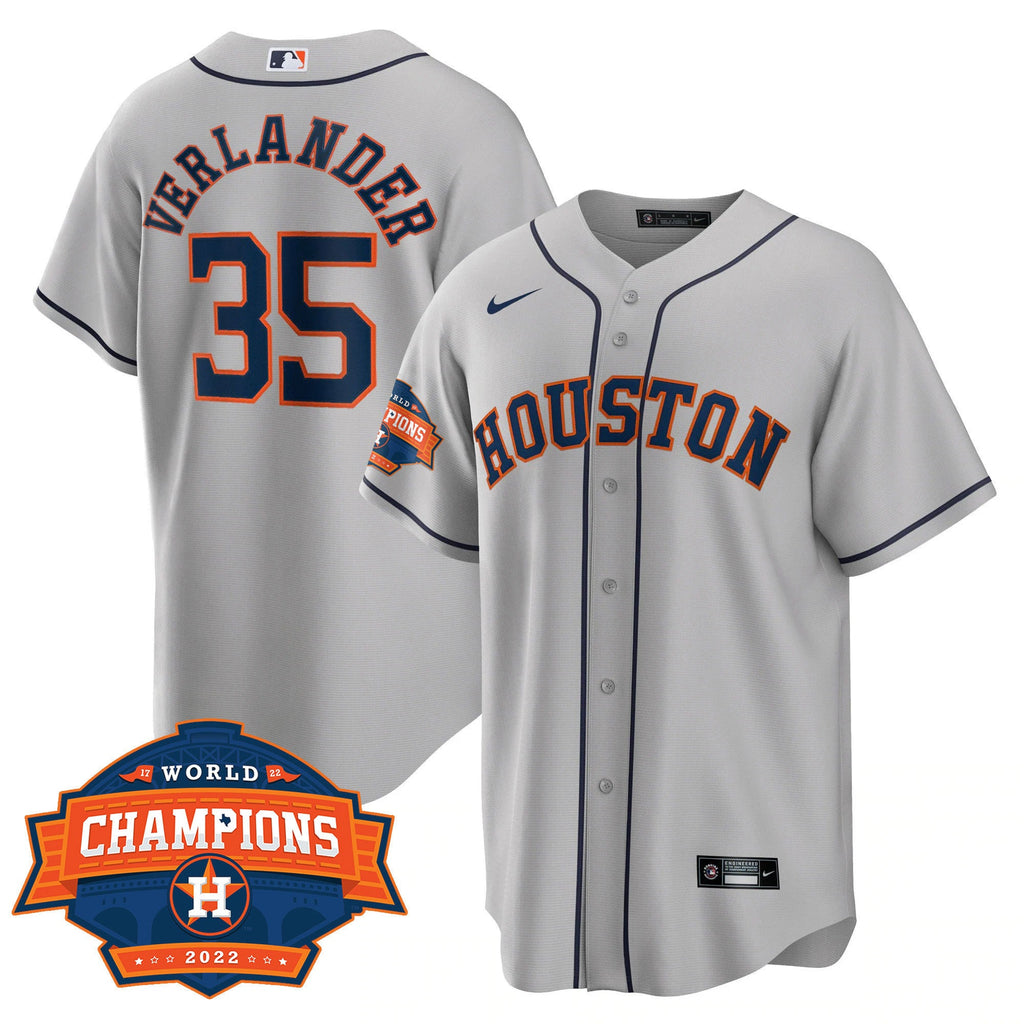 Men’s Houston 2022 Champions Limited Gray Road Player Jersey
