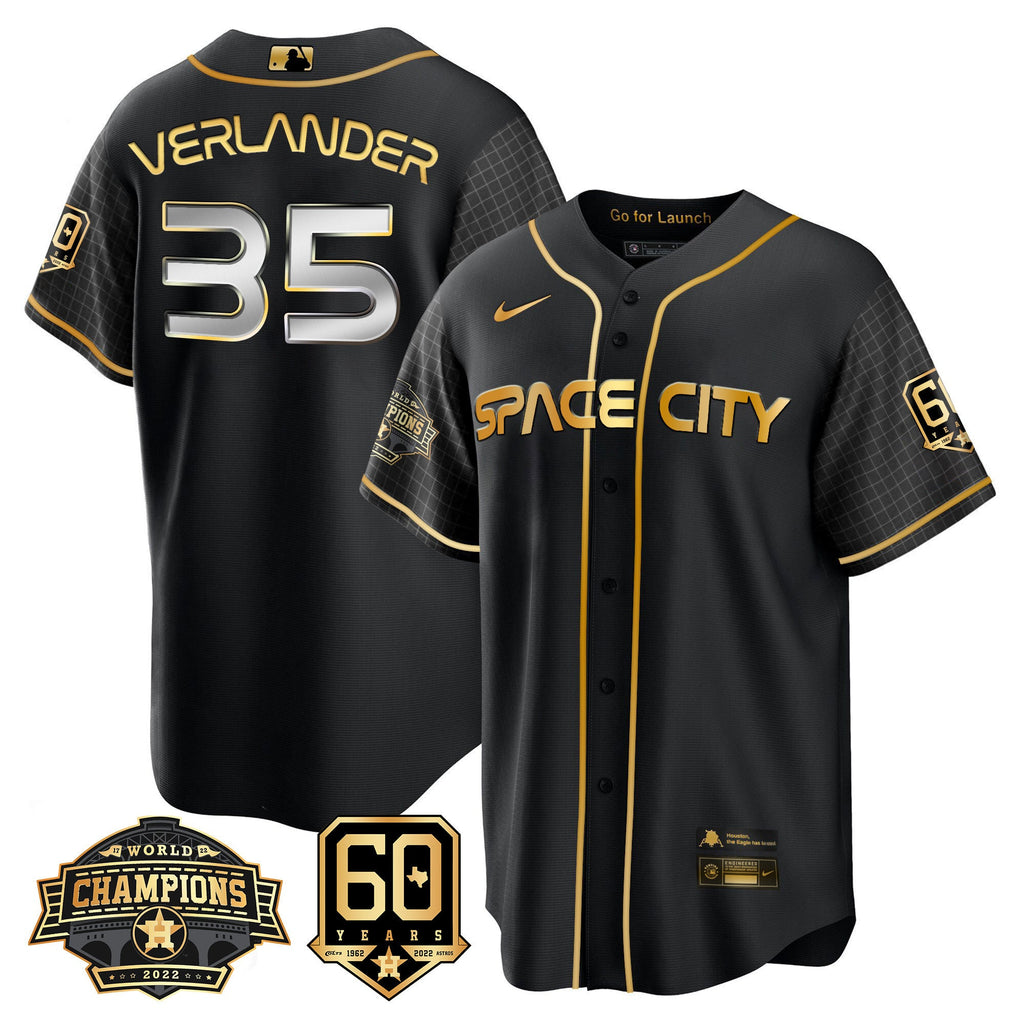 Men’s Houston Space City 2022 Champions & 60th Anniversary Patch Jersey
