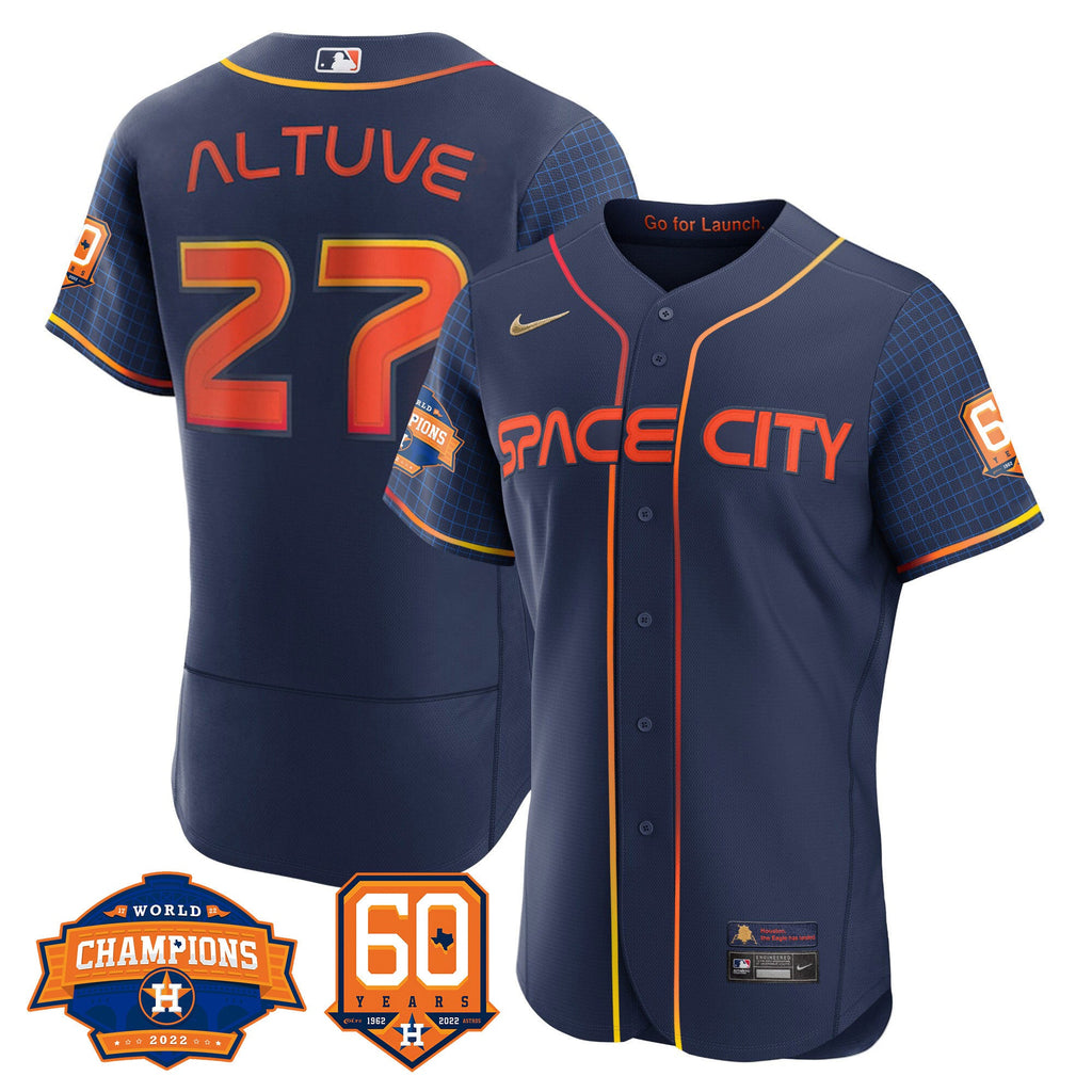 Men’s Houston Space City 2022 Champions & 60th Anniversary Patch Jersey