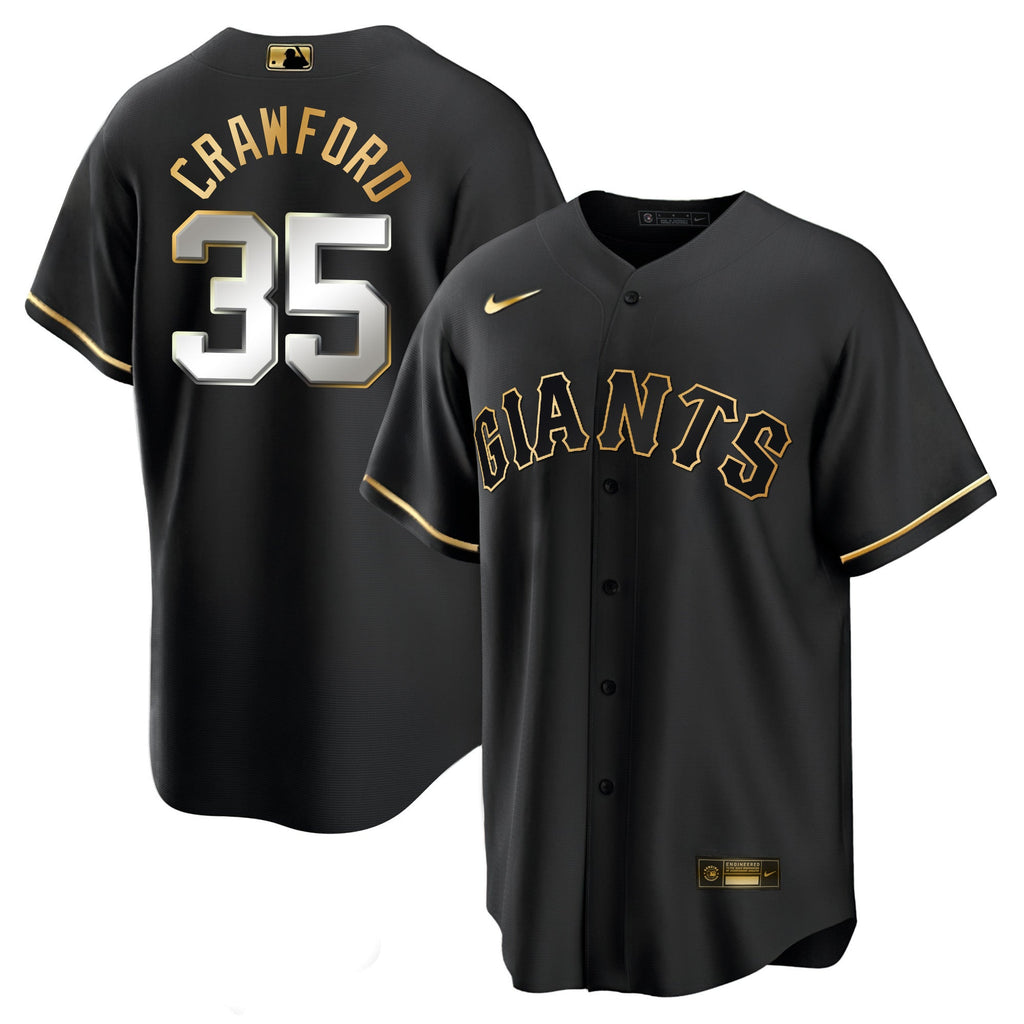 Men’s San Francisco Black Limited & Gold Jersey