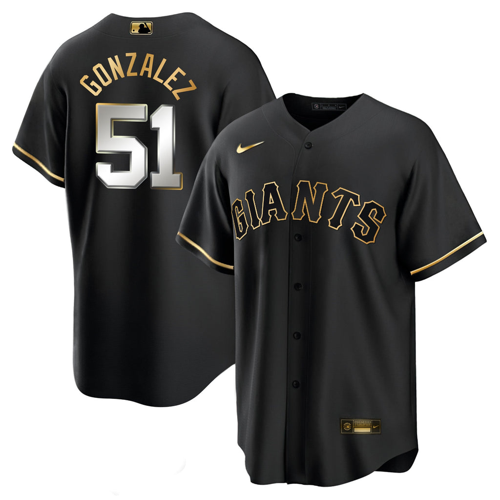 Men’s San Francisco Black Limited & Gold Jersey