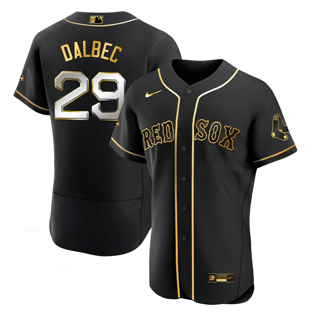 Men’s Boston Black Limited & Gold Jersey