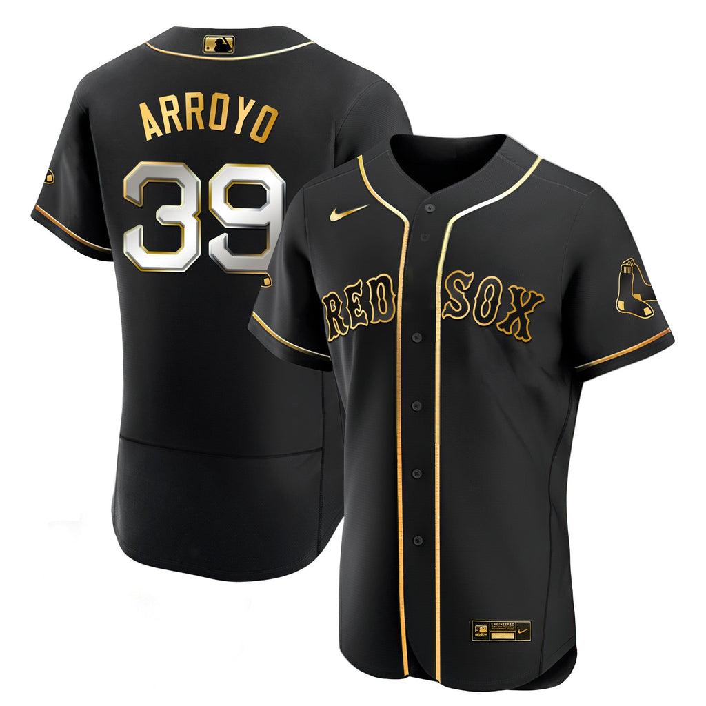 Men’s Boston Black Limited & Gold Jersey