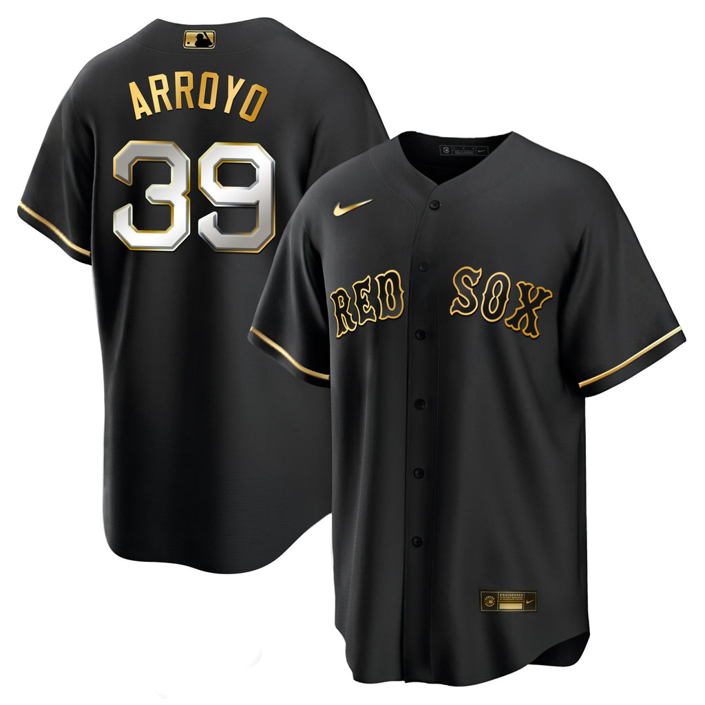 Men’s Boston Black Limited & Gold Jersey