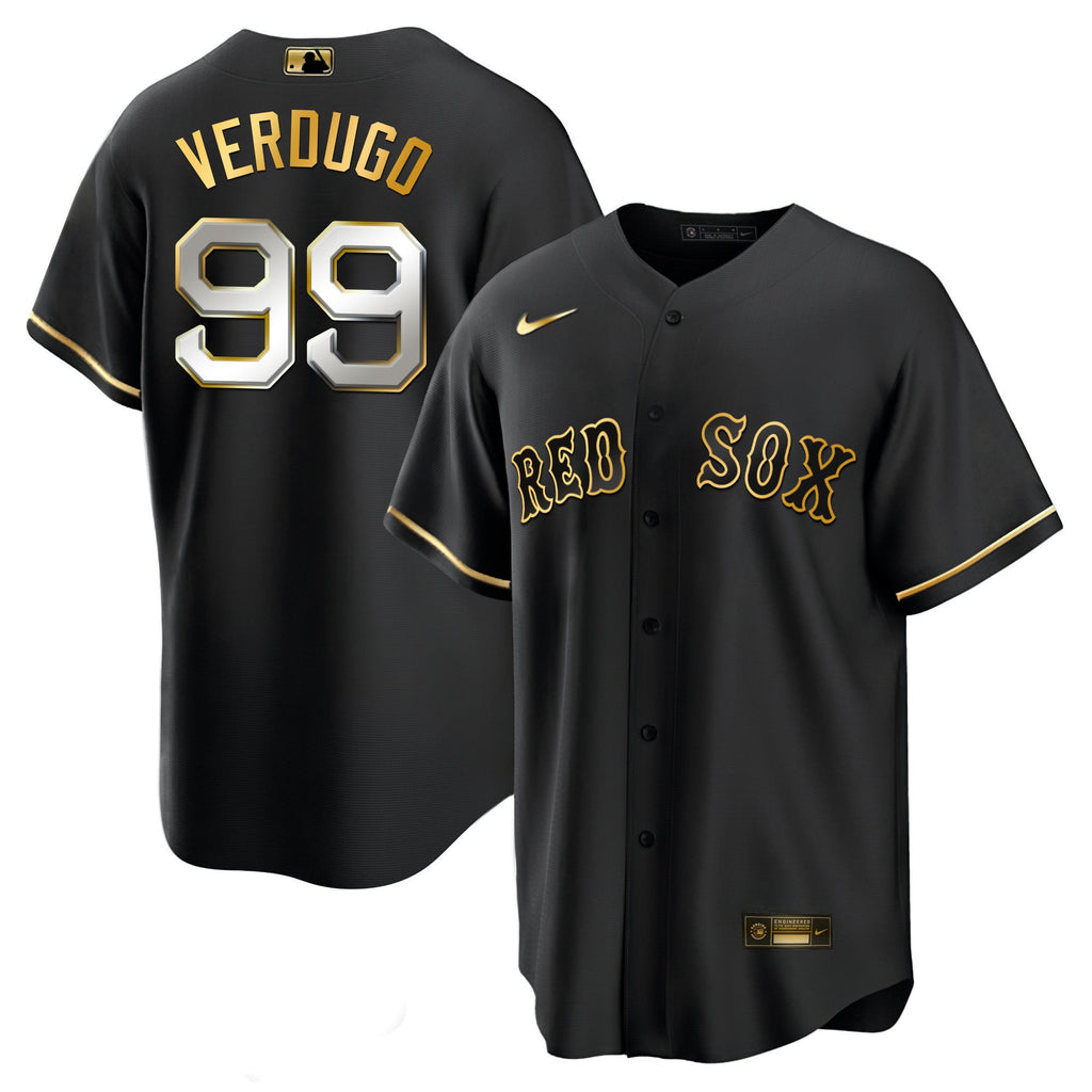 Men’s Boston Black Limited & Gold Jersey