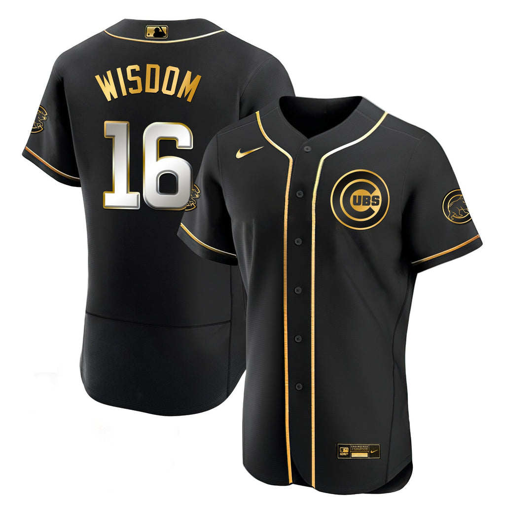 Men’s Chicago Black Limited & Gold Jersey