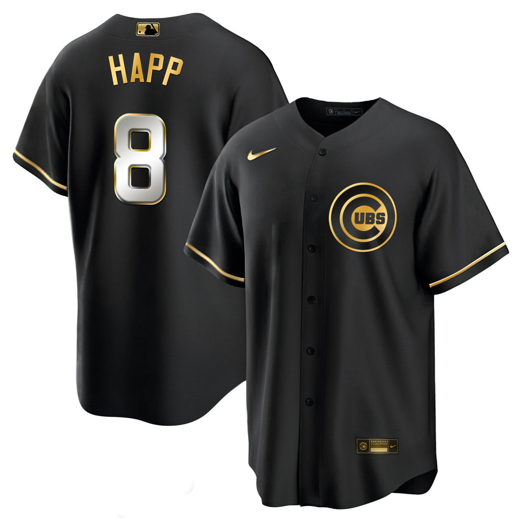 Men’s Chicago Black Limited & Gold Jersey