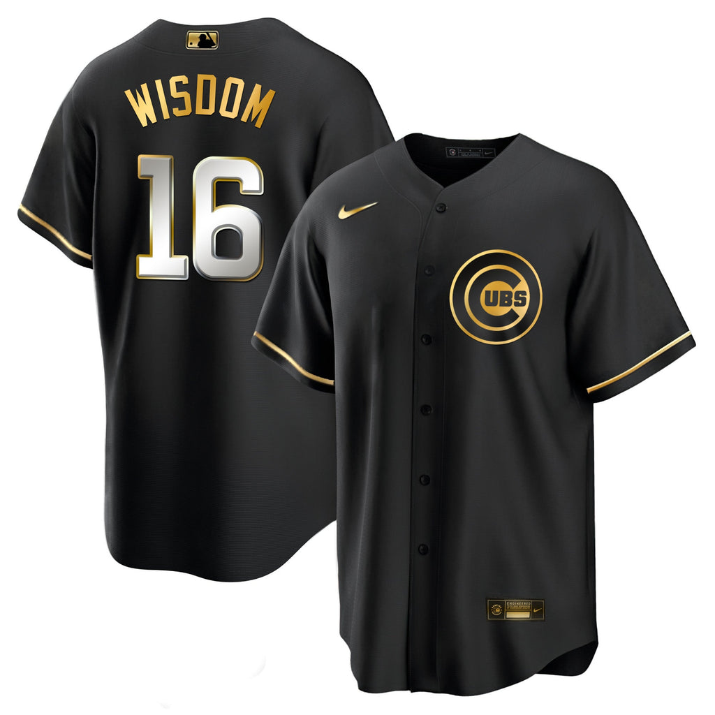 Men’s Chicago Black Limited & Gold Jersey