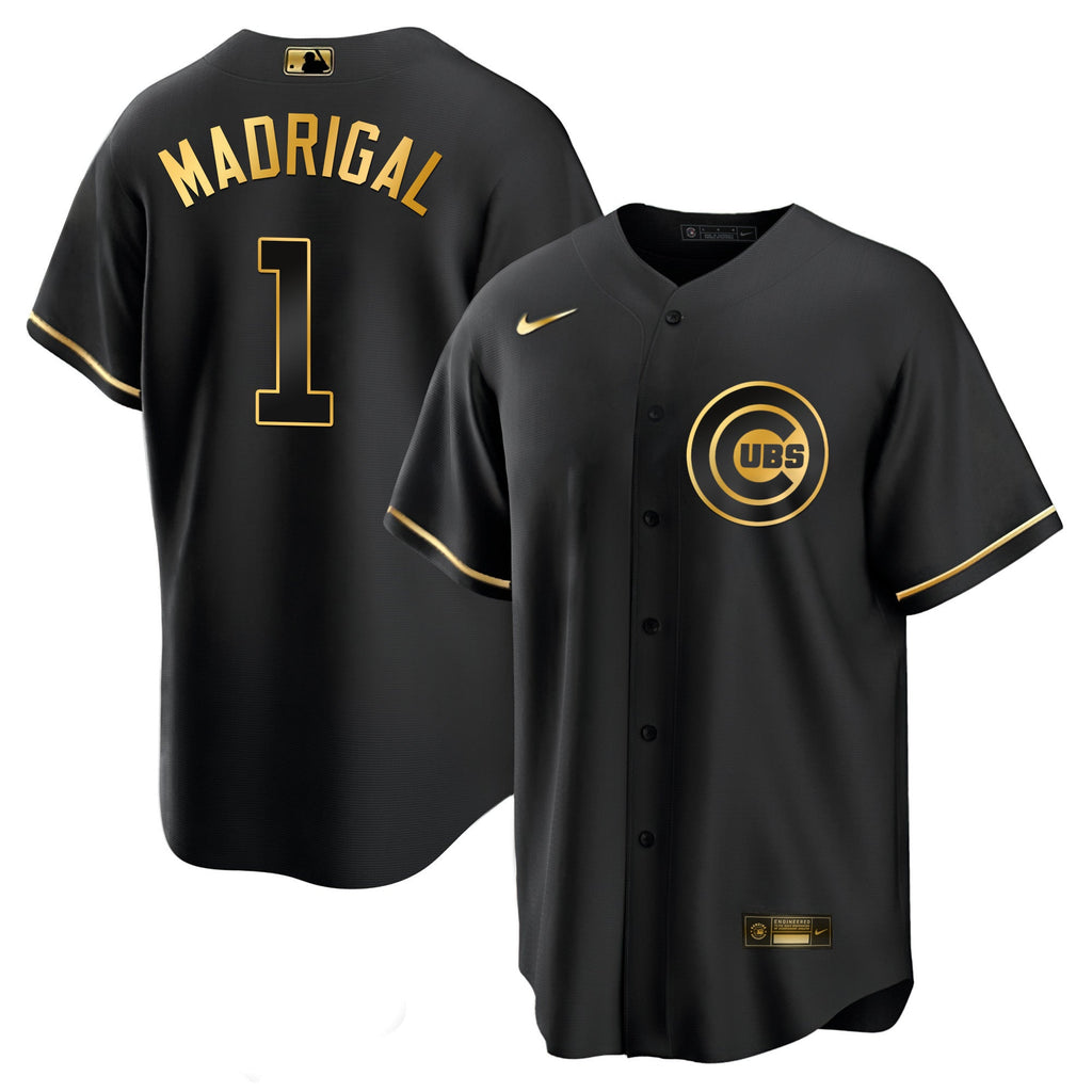 Men’s Chicago Black Limited & Gold Jersey