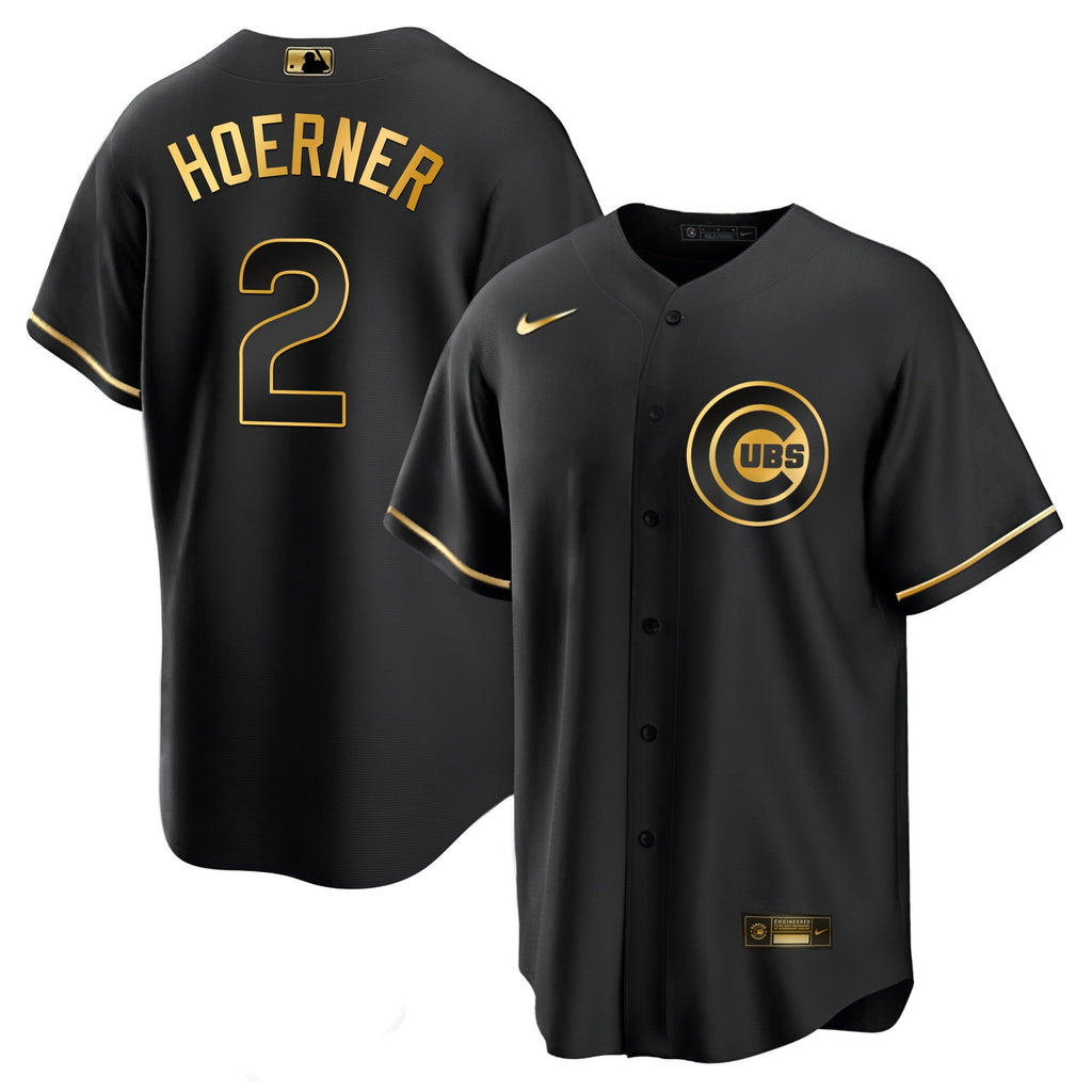 Men’s Chicago Black Limited & Gold Jersey