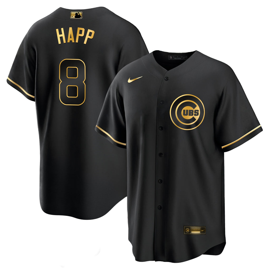 Men’s Chicago Black Limited & Gold Jersey