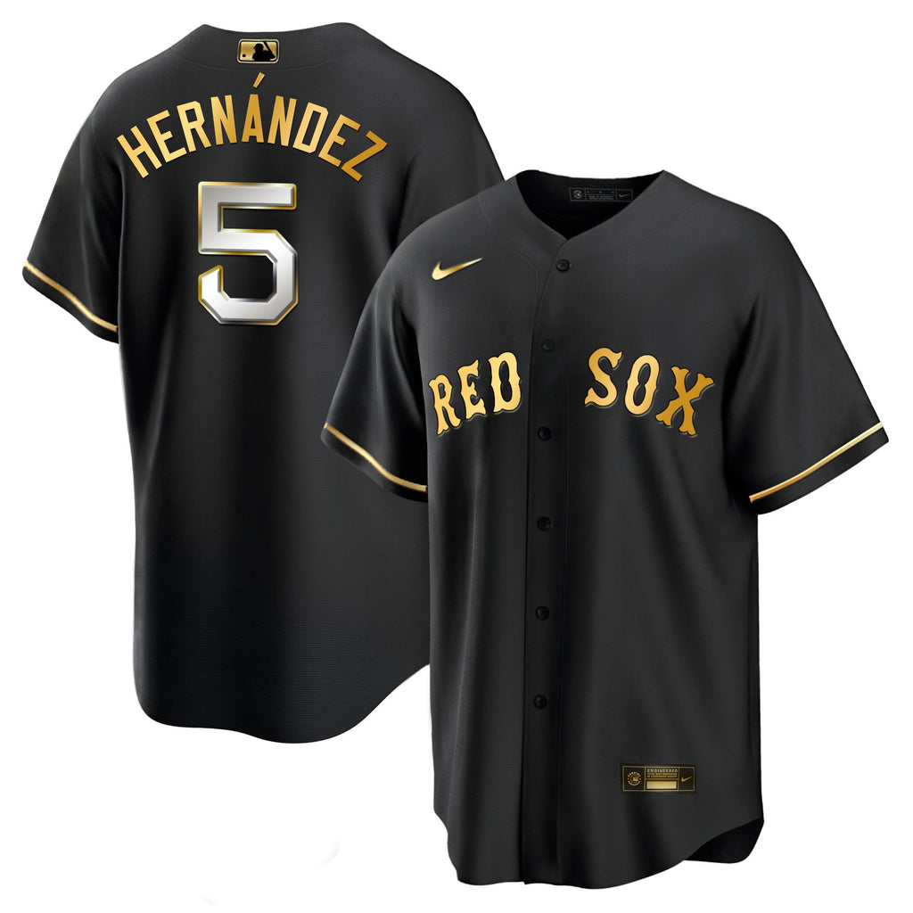 Men’s Boston Black Limited & Gold Jersey