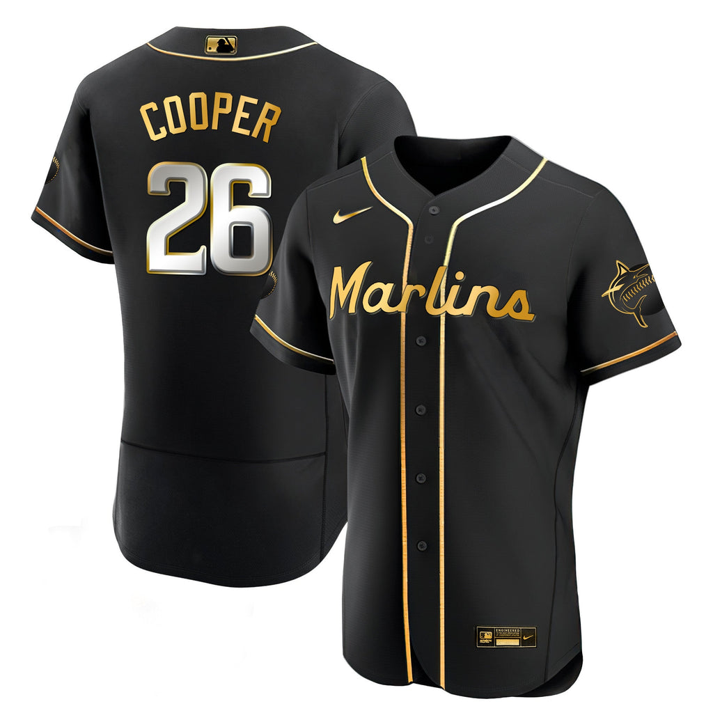 Men’s Miami Black Limited & Gold Jersey