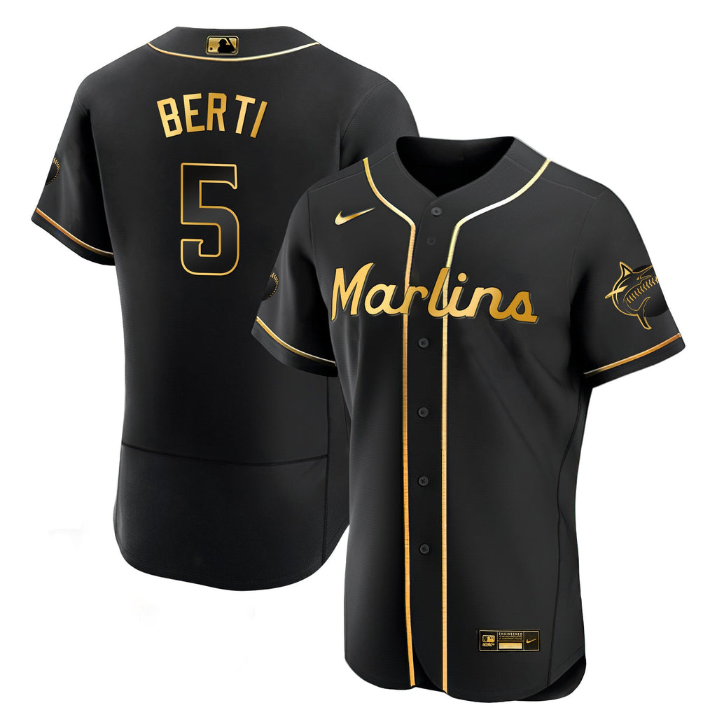 Men’s Miami Black Limited & Gold Jersey