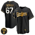 Los Angeles Vin Scully Patch Gold Trim Jersey