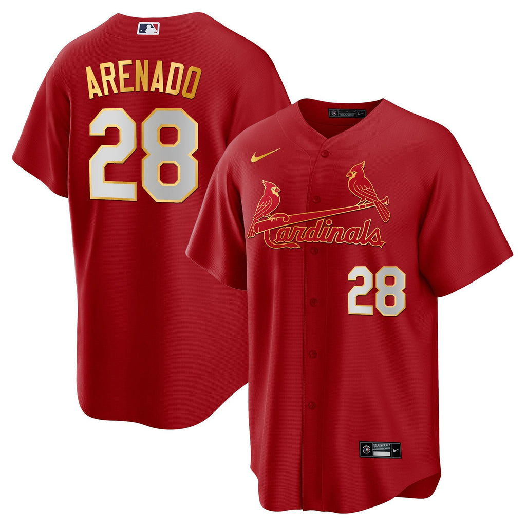 Men’s St. Louis Cool Base Gold Trim Jersey