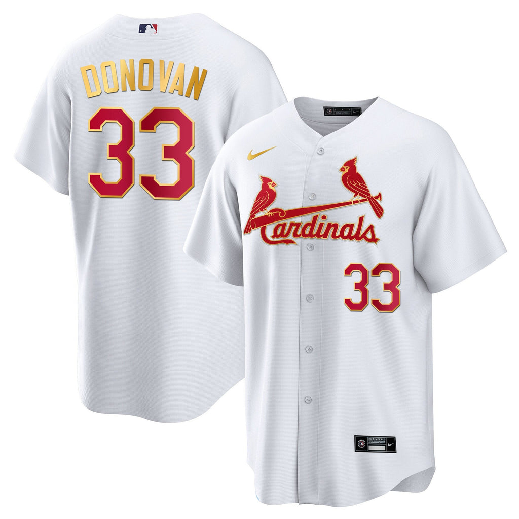 Men’s St. Louis Cool Base Gold Trim Jersey