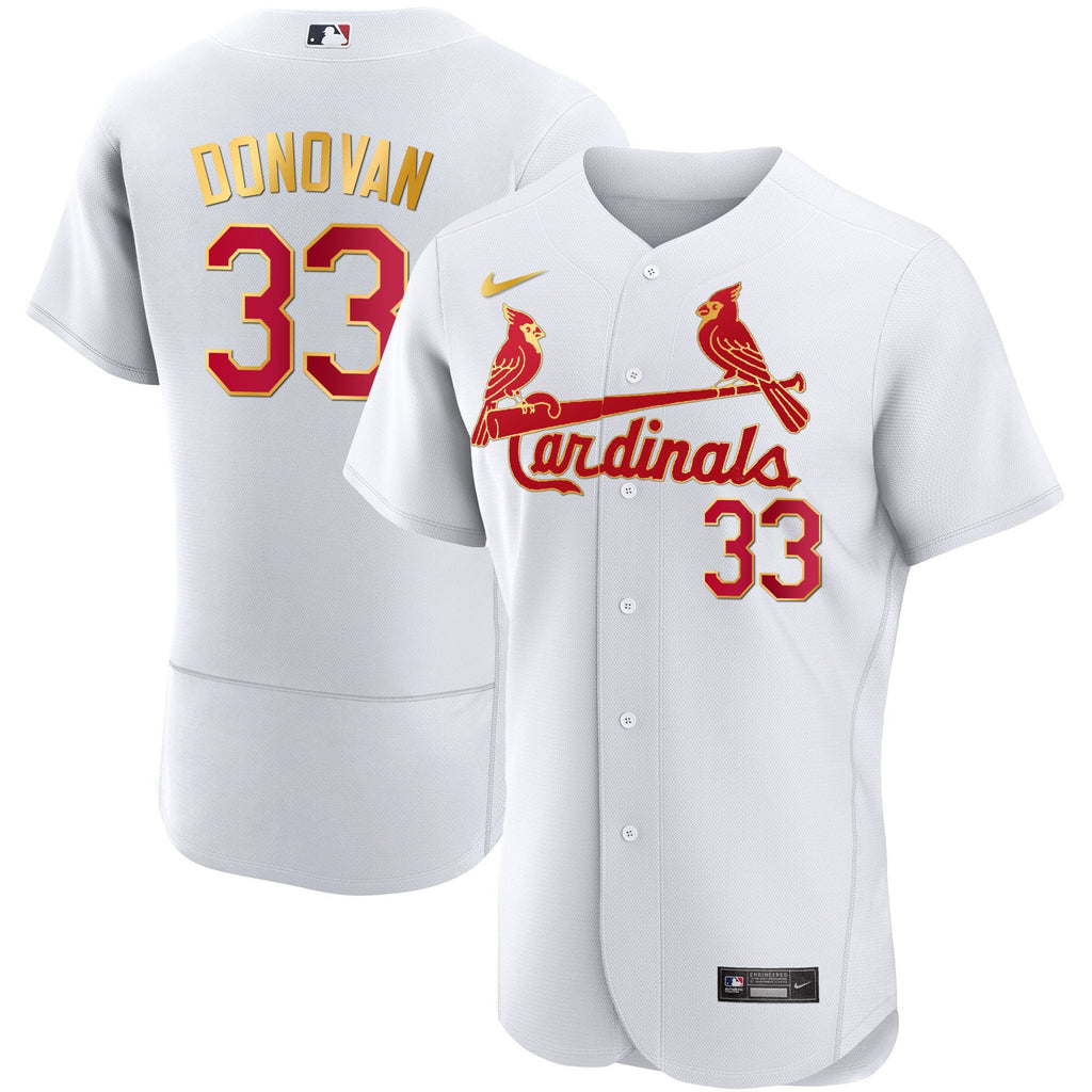 Men’s St. Louis Flex Base Gold Trim Jersey