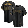 San Diego Black Gold & White Gold Custom Jersey