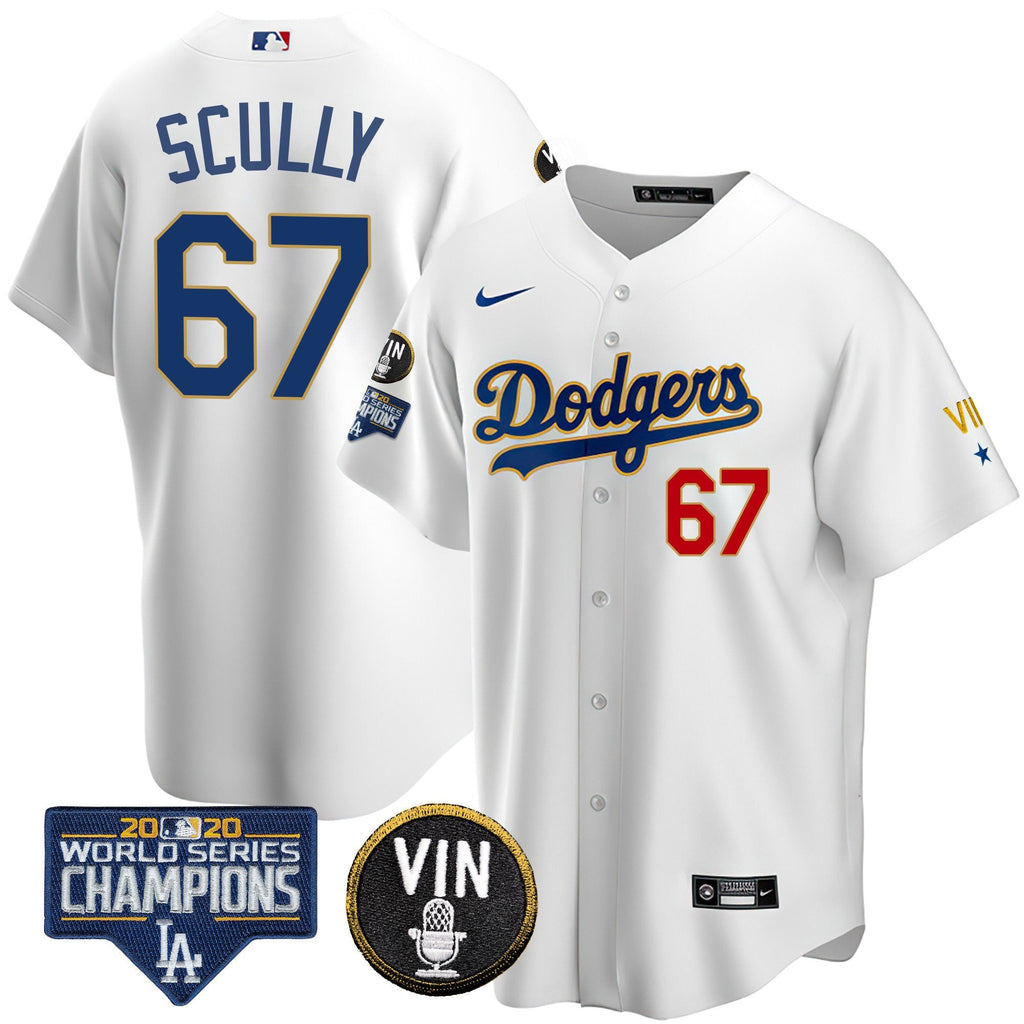 Men’s World Series & Vin Sculy Patch Gold Jersey