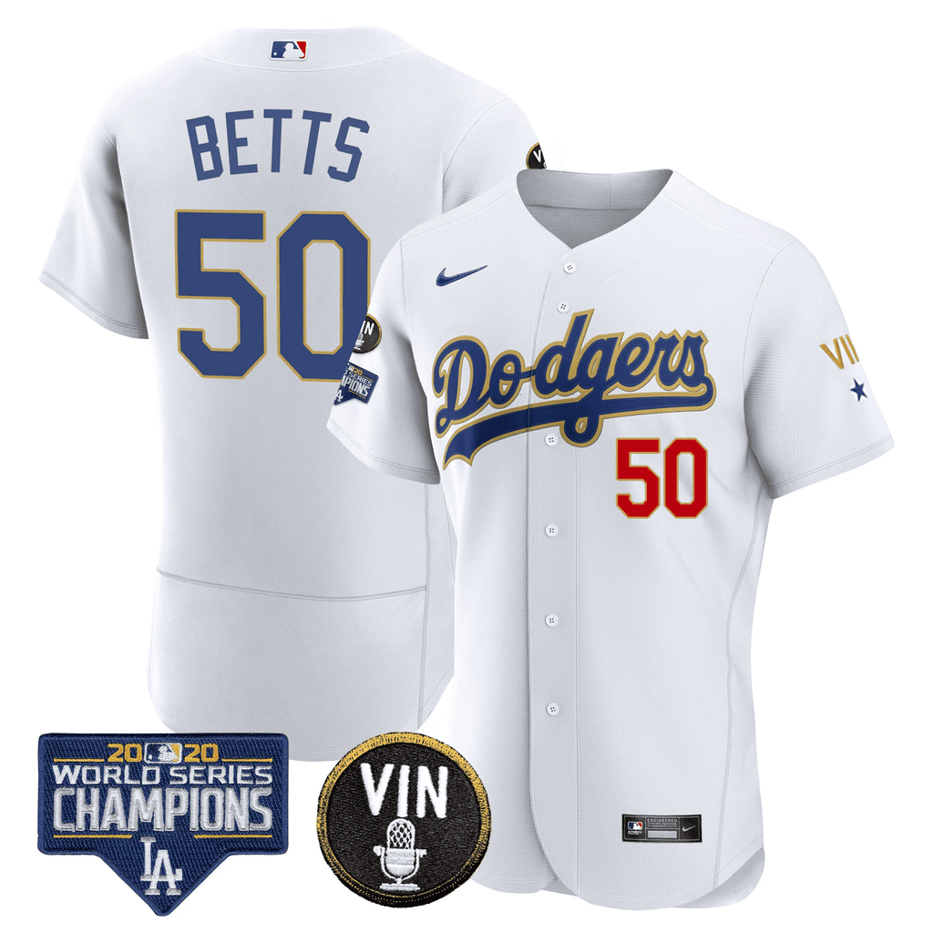 Men’s World Series & Vin Sculy Patch Gold Jersey