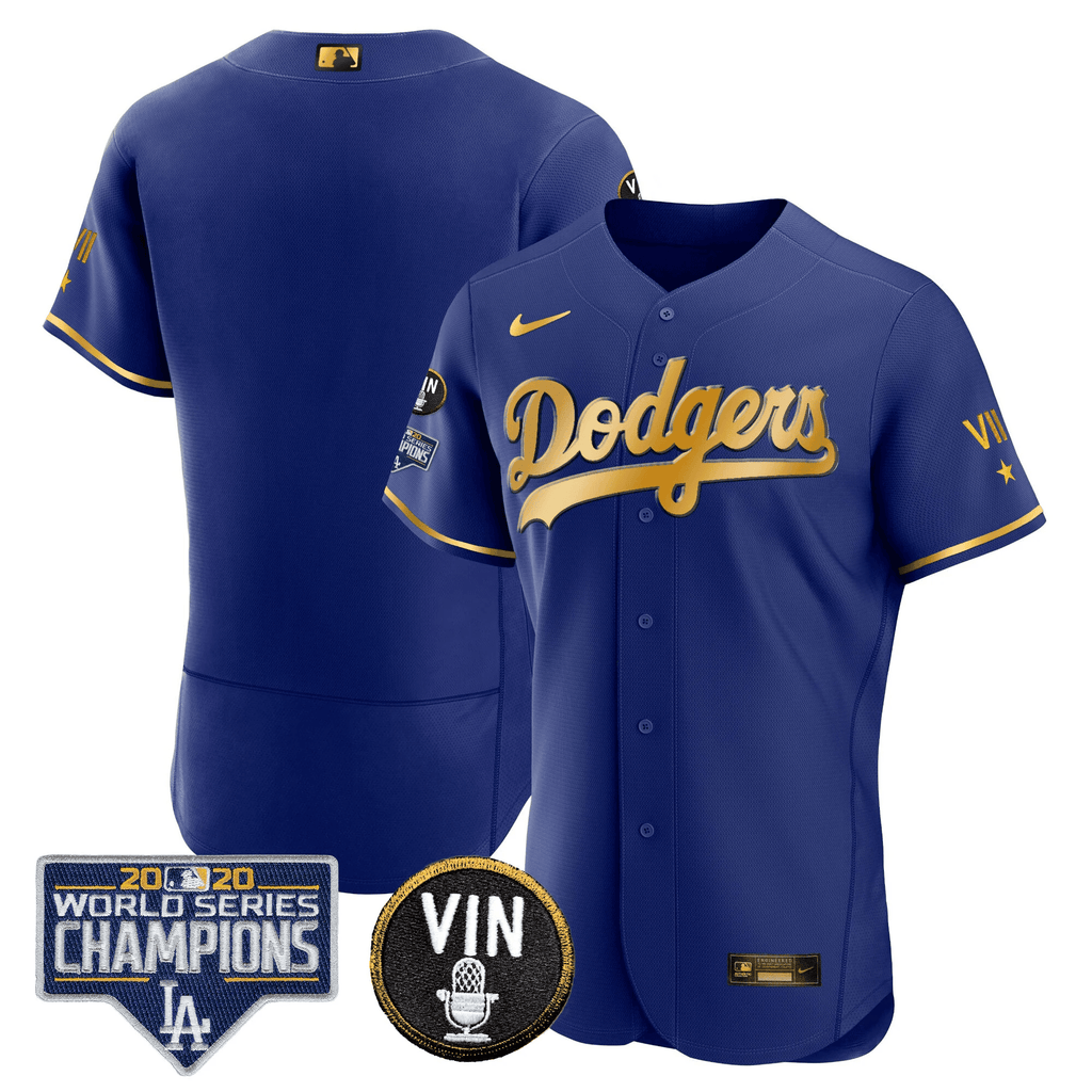 Men’s World Series & Vin Sculy Patch Gold Jersey
