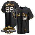 Men Boston World Series Champion 2018 Gold Jersey