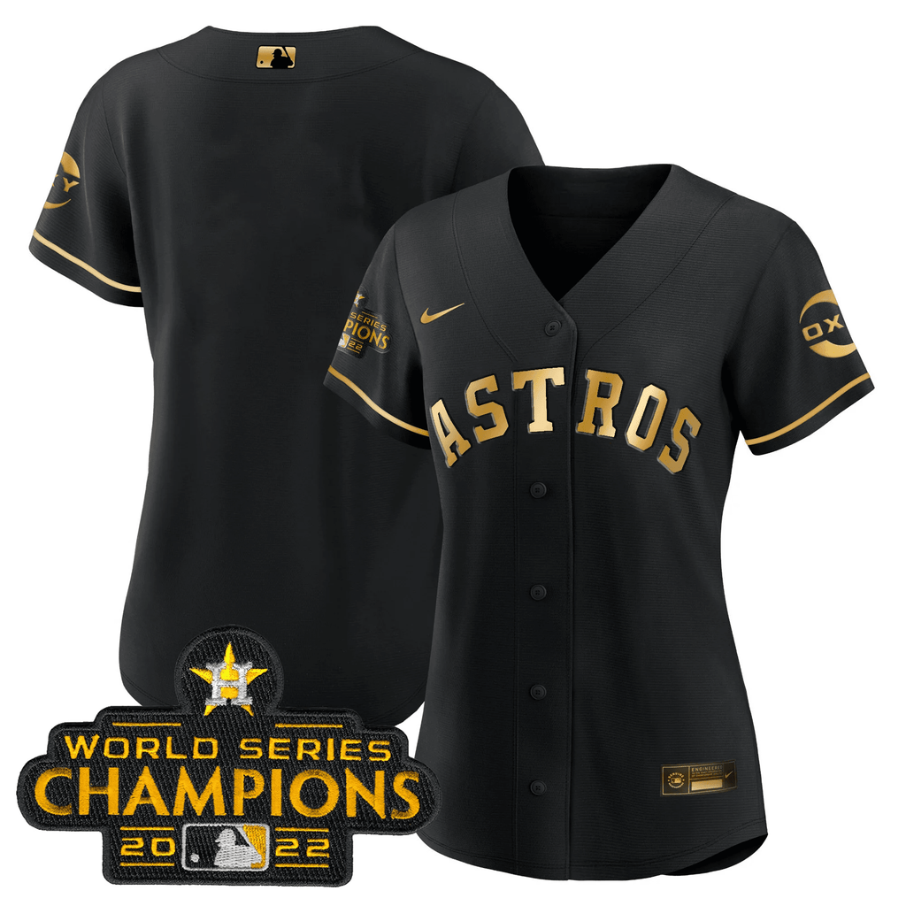 Houston 2022 Champions Black Gold Rush Flex Base Jersey