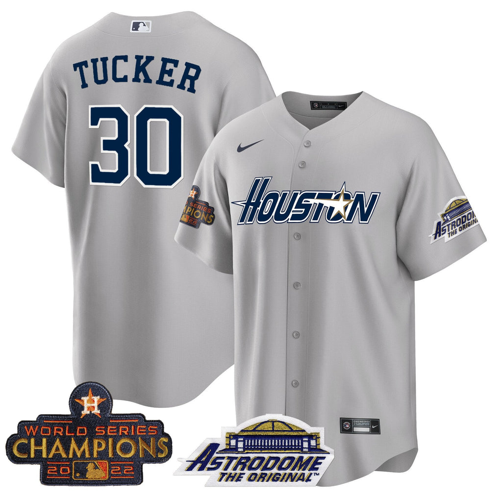 Men’s Houston 2022 Astrodome & Champions Patch Jersey