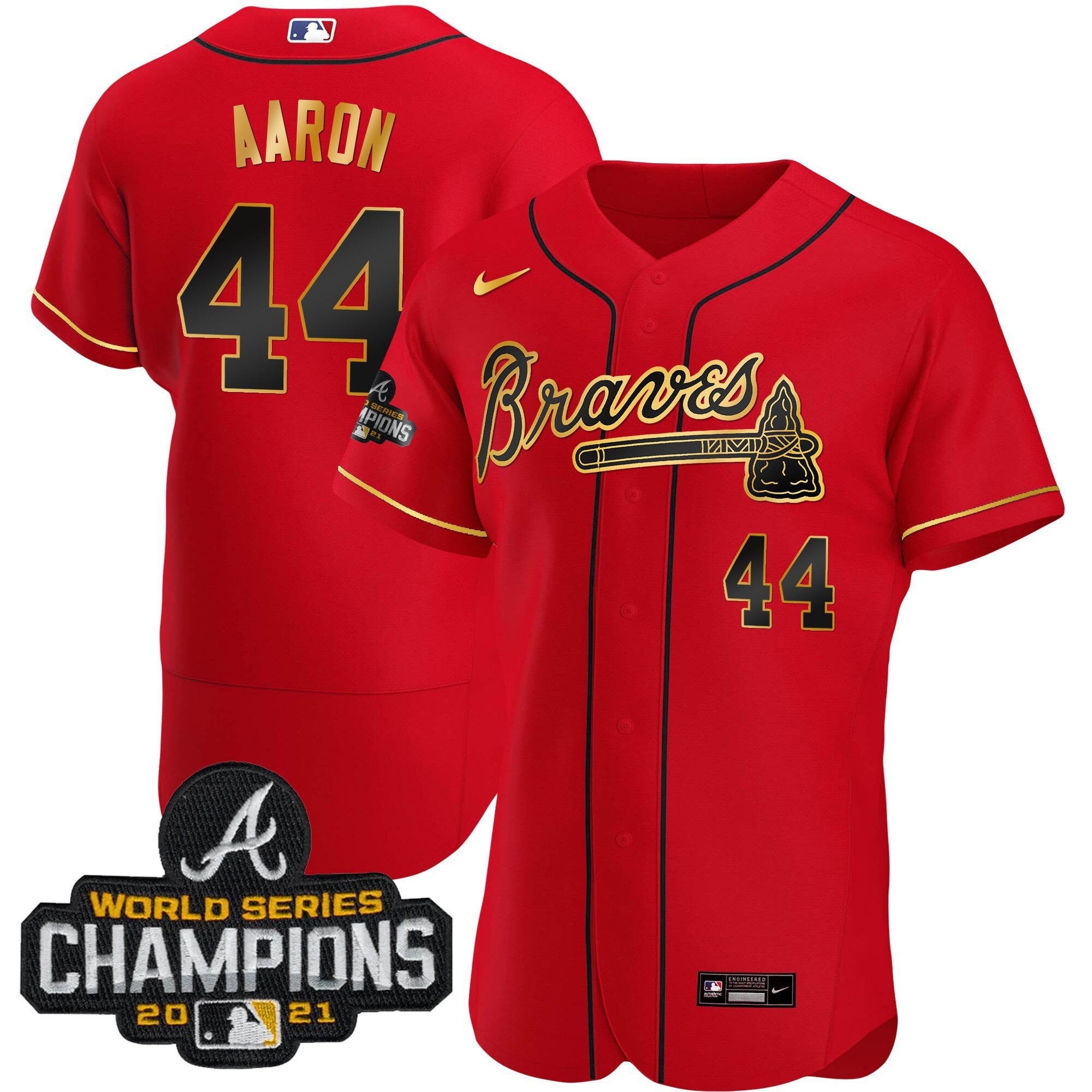Men’s Atlanta Champions Patch Gold Trim Jersey