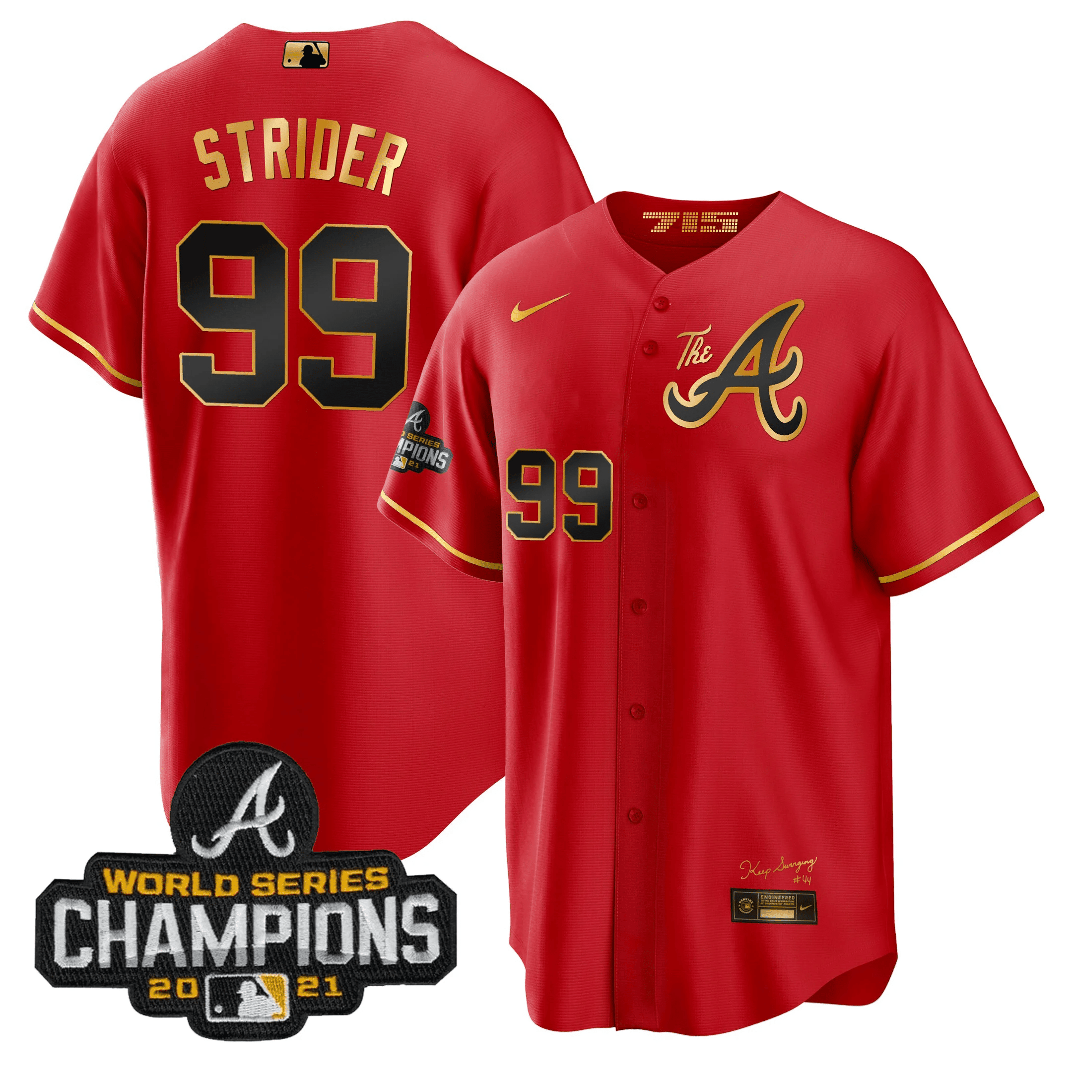 Men’s Atlanta Champions City Connect Gold Cool Base Jersey