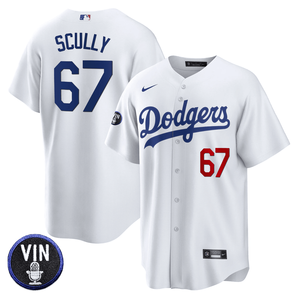Men’s Vin Scully Patch Cool Base Jersey
