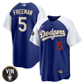 Men’s Vin Scully Patch Cool Base Gold Trim Jersey